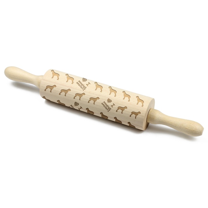 Sucitoare din lemn cu model de caine, Art-Dog, personalizabil, 5,8x20cm, 40cm