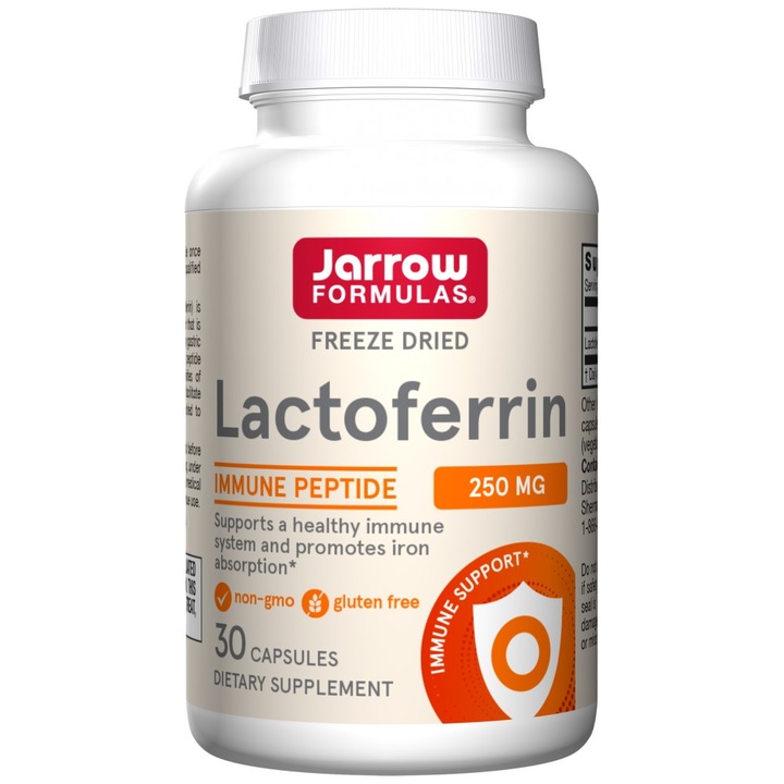 Lactoferrin (Lactotransferina), 250 mg, Jarrow Formulas, 30 capsule