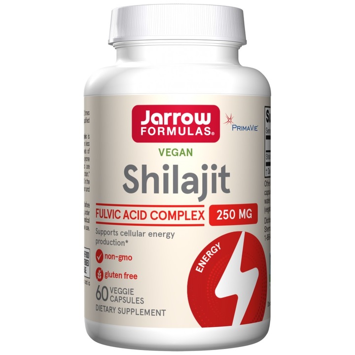 Supliment alimentar Jarrow Formulas Shilajit Complex cu Acid Fulvic 250 mg, 60 capsule