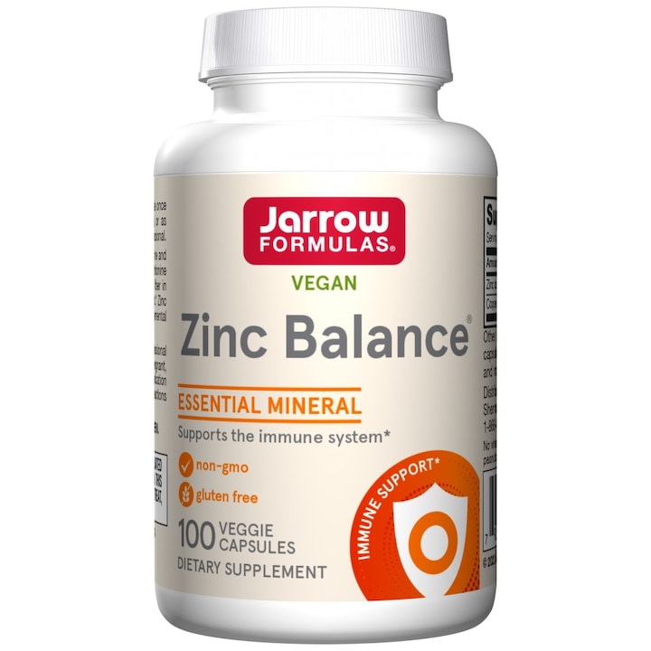 Jarrow Formulas Zinc Balance / L-Opti Zinc 15 mg étrend-kiegészítő, 100 kapszula