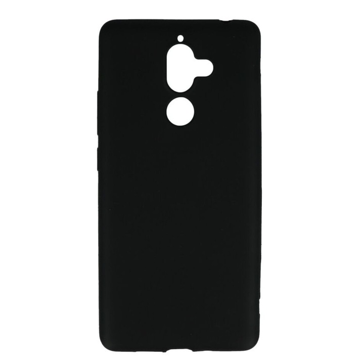 Husa telefon, Mat Maure, pentru Nokia 7 Plus, protectie completa, neagra