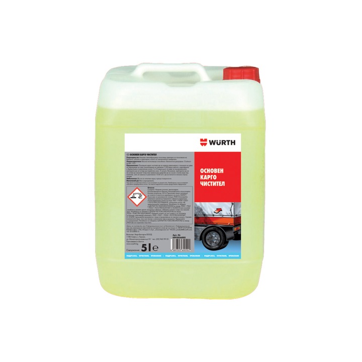 Solutie de curatare Wurth pentru masini si camioane, 5 l