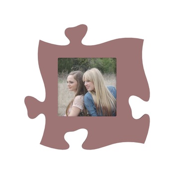 Rama foto tip puzzle, cafeniu, foto 15x15, patrata Rama foto tip puzzle, cafeniu, foto 15x15, patrata