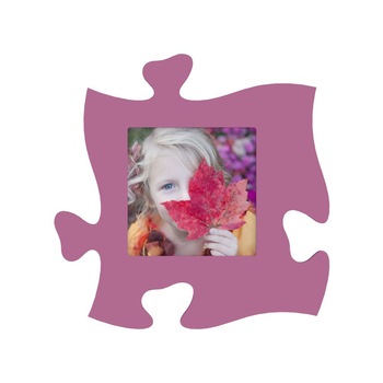 Rama foto tip puzzle, fuchsia chic, foto 15x15, patrata Rama foto tip puzzle, fuchsia chic, foto 15x15, patrata