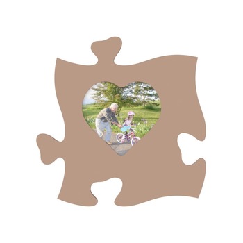 Rama foto tip puzzle, cafeniu, foto 15x15, inima Rama foto tip puzzle, cafeniu, foto 15x15, inima