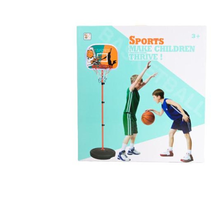 Fém kosárpalánk szett, 165 cm, Többszínű