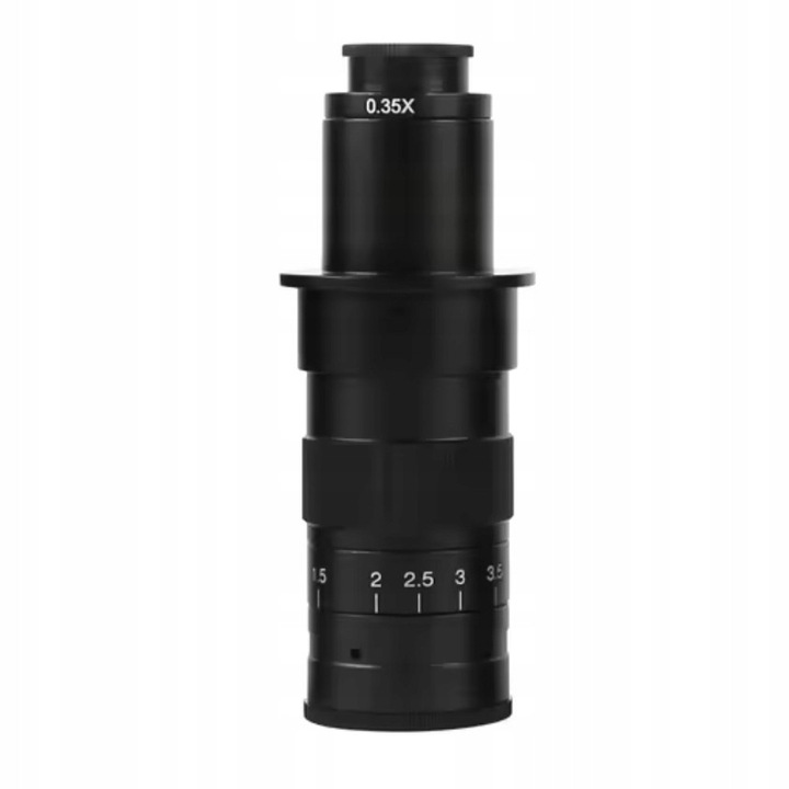 C-Mount Rosfix ProZoom mikroszkóp objektív 0.35X-3.5X, 120X, 90-180mm, fém