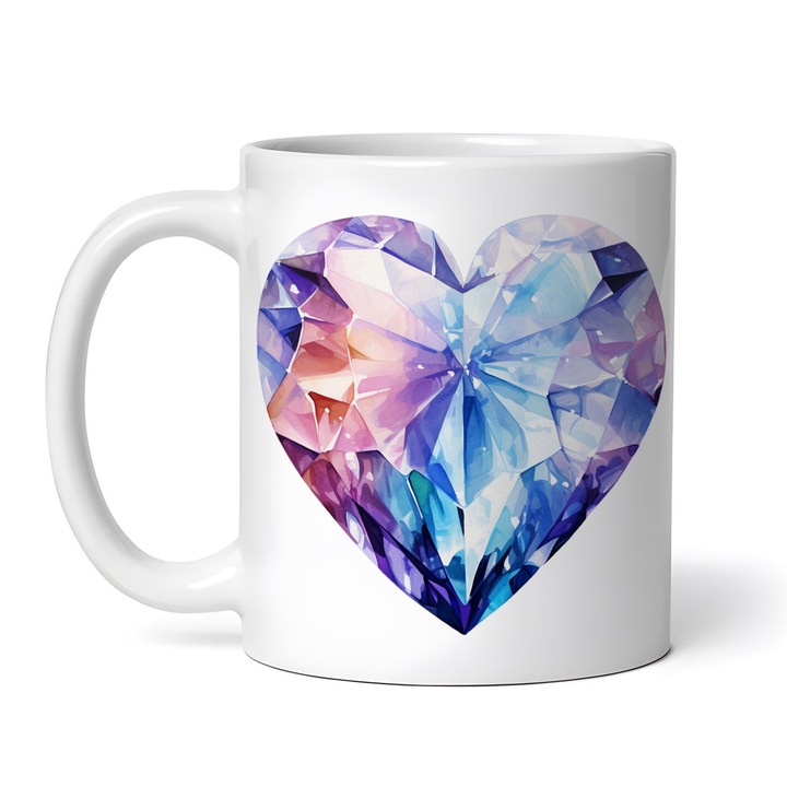 Cana alba personalizata, Inina de cristal Luxury, INOVATIX®. 330ml