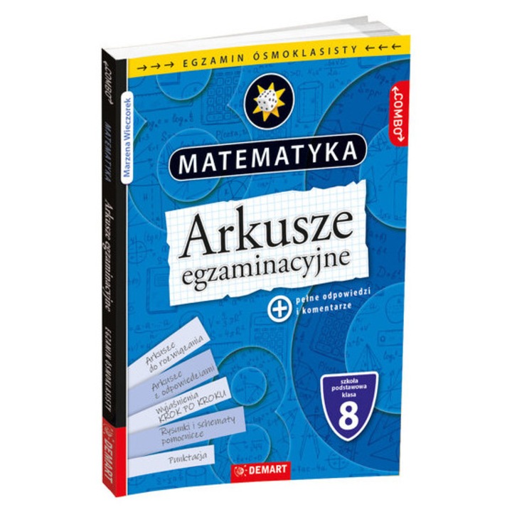 Arkusze examinatorii, Demart, matematica, clasa 8, set, 2021-2022