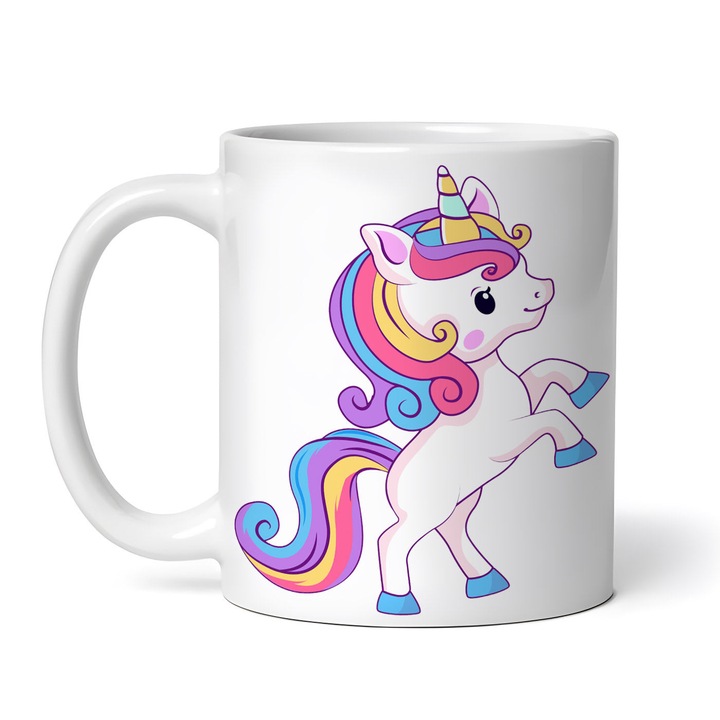 Egyedi bögre, unikornis, kerámia, 330ml