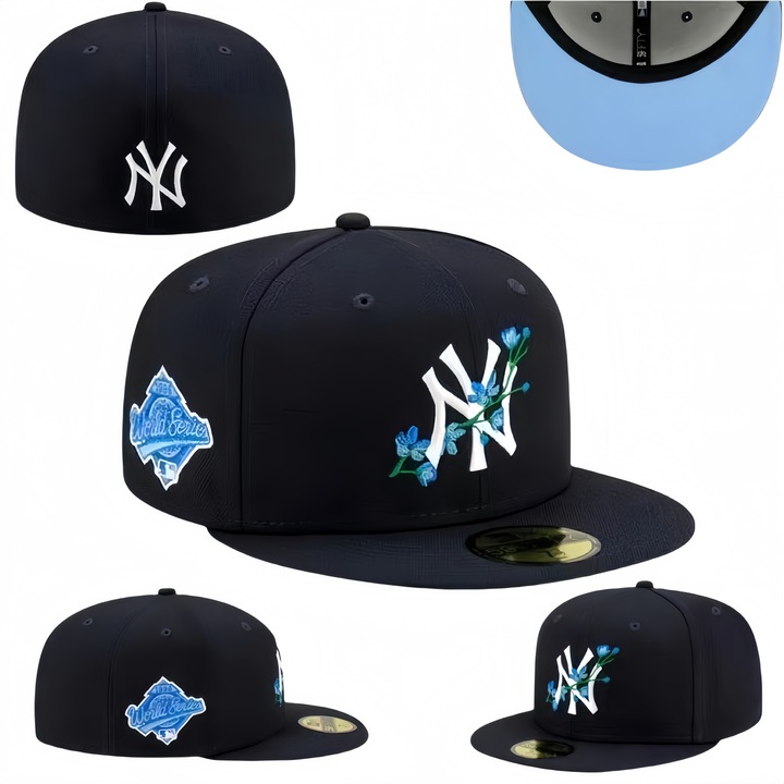 Sapca baseball brodata, Tyrael-SEA, neagra/albastra/alba, 58.7cm