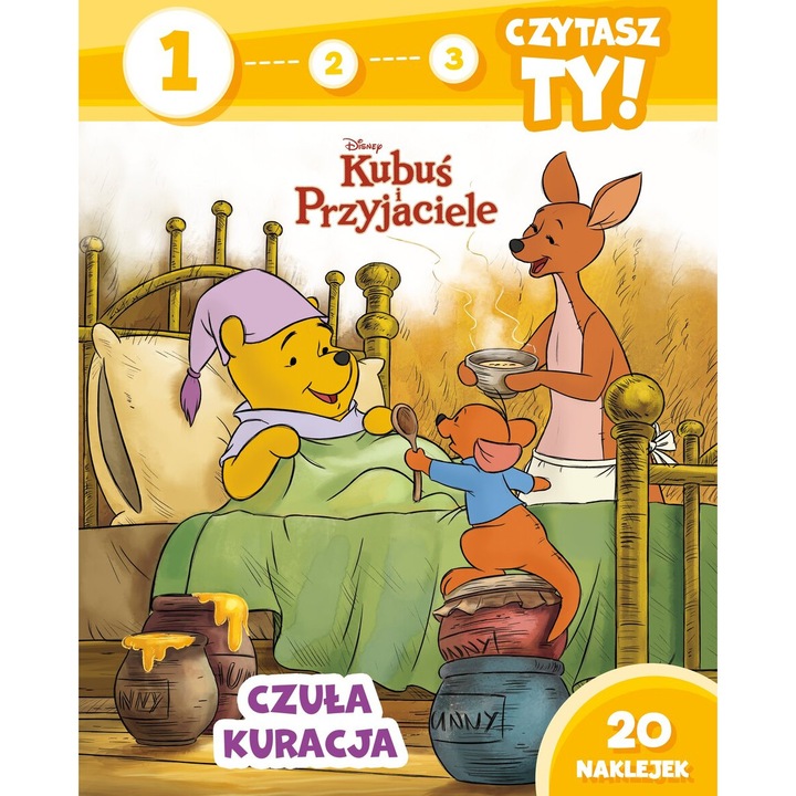 1, 2, 3, czytasz Ty! Poziom 1. Czuła kuracja. Disney Kubuś i przyjaciele