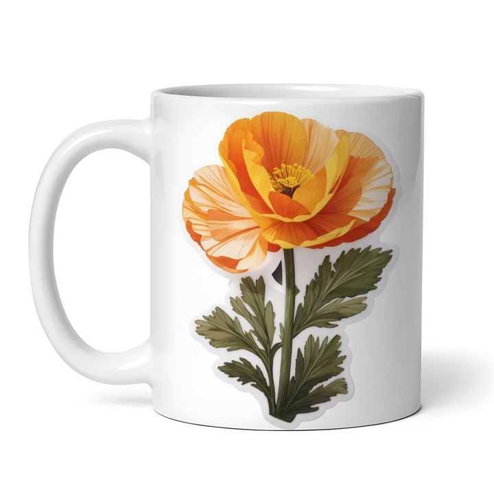 Cana alba personalizata, Mac californian, INOVATIX®. 330ml