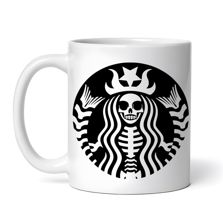 Cana alba personalizata, Starbucks Halloween Coffee, INOVATIX®. 330ml