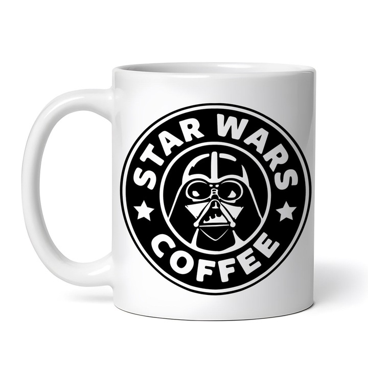 Cana alba personalizata, Starbucks Star Wars Coffee, INOVATIX®. 330ml