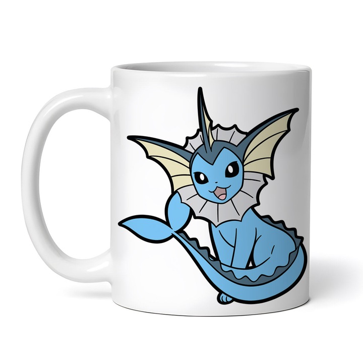 Cana alba personalizata, Pokemon Vaporeon, INOVATIX®. 330ml