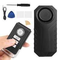 Alarma antifurt pentru bicicleta, gxwcyi, 3 niveluri volum, 113dB, waterproof, 7 niveluri sensibilitate, negru