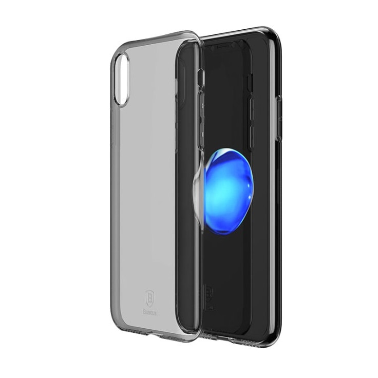 Husa pentru Apple iPhone Xr din silicon, Fumurie + Folie protectie ecran Joyshell