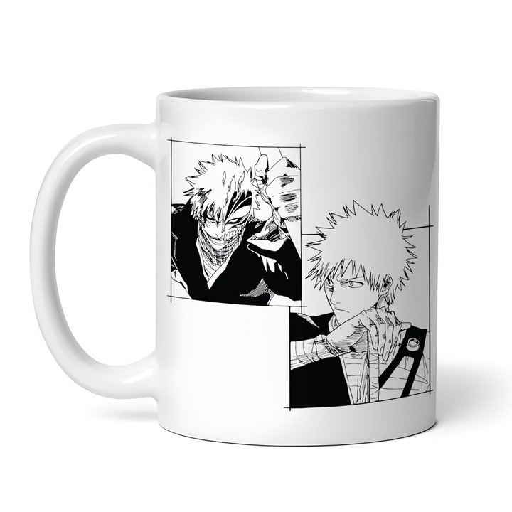 Персонализирана керамична чаша, Аниме Блийч Куросаки Ичиго Холоу, 330 мл