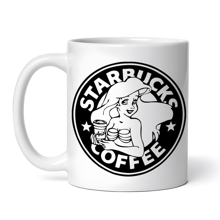 Cana alba personalizata, Ariel Starbucks Coffee, INOVATIX®. 330ml