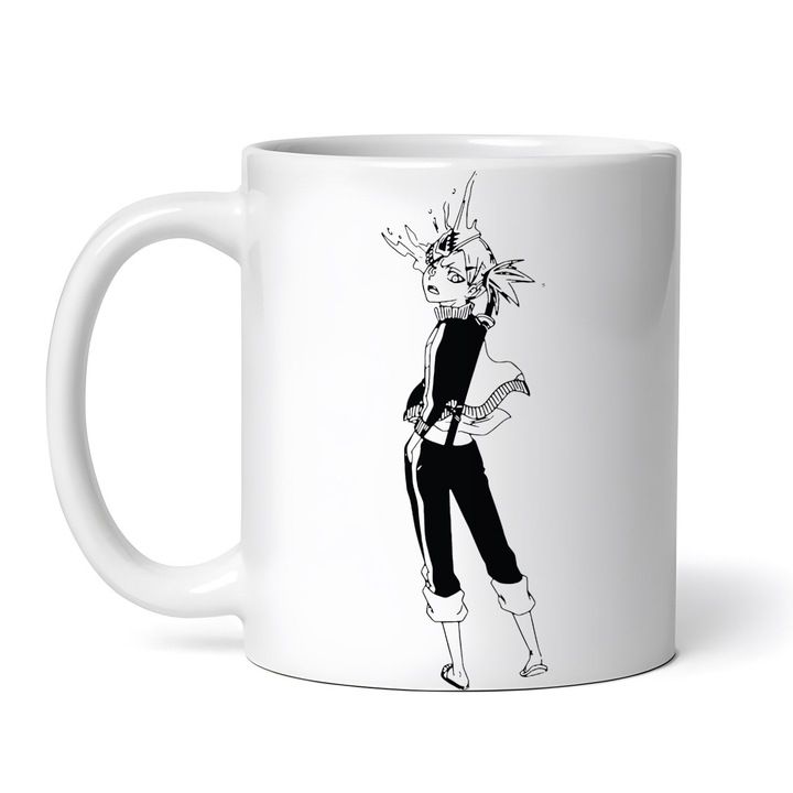 Персонализирана бяла чаша, Аниме Хиьори Саругаки Блийч, 330 мл, керамика