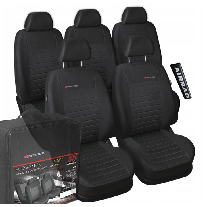 Huse auto Auto-Dekor pentru VW Touran II 2010-2015, cu airbag, negru