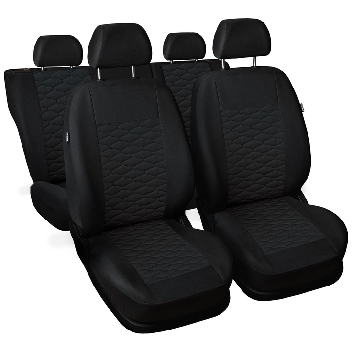 Huse auto Auto-Dekor, set complet, pentru Dacia Duster (I), piele ecologica, universal, 2 huse pentru scaune fata, huse pentru bancheta spate