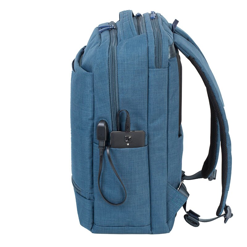 Rucsac laptop Rivacase 8365, USB port, 17.3", Albastru