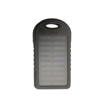 Baterie externa solara Soundvox™, 5000 mAh, shockproof, waterproof, 1.2 W, conector USB, Iphone, Iphone 4/4s, Negru Baterie externa solara Soundvox™, 5000 mAh, shockproof, waterproof, 1.2 W, conector USB, Iphone, Iphone 4/4s, Negru