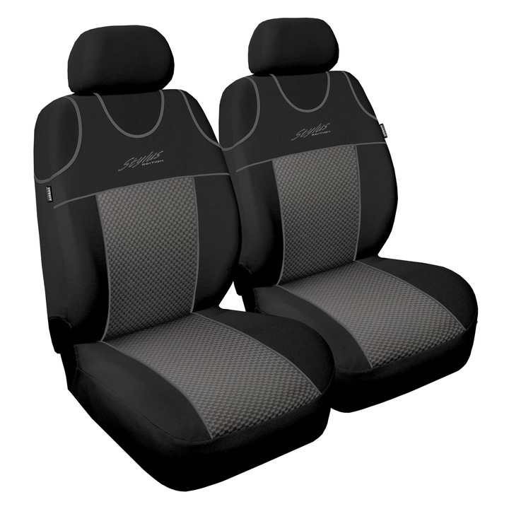 Калъф за кола, За Volkswagen Golf Plus, Тапицерия, С шев AIRBAG, Многоцветни, Комплект от 2 броя