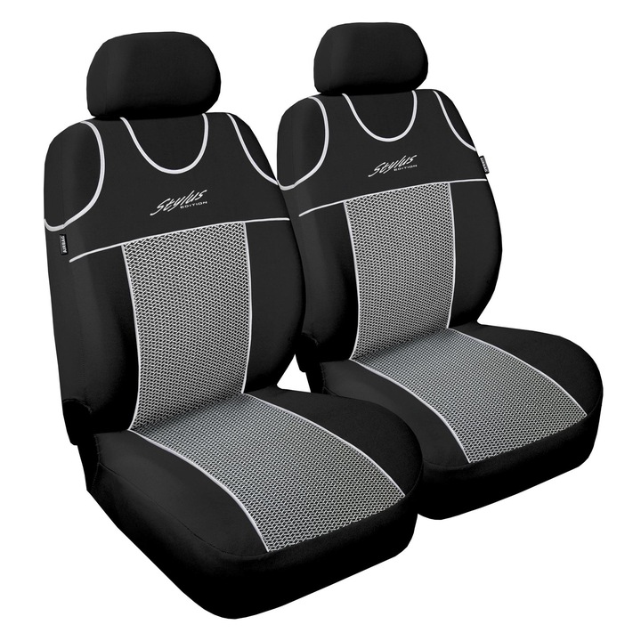 Huse auto, Auto-Dekor, set 2 bucati, pentru Subaru Forester I, II, III, universal, cu protectie AIRBAG