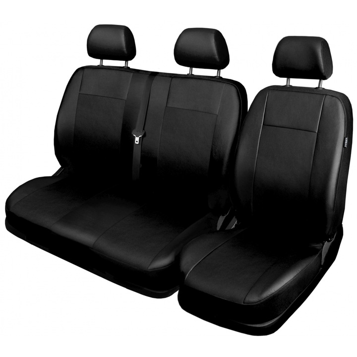 Huse auto Auto-Dekor, set 2+1, negru, pentru Ford Transit (III, IV)