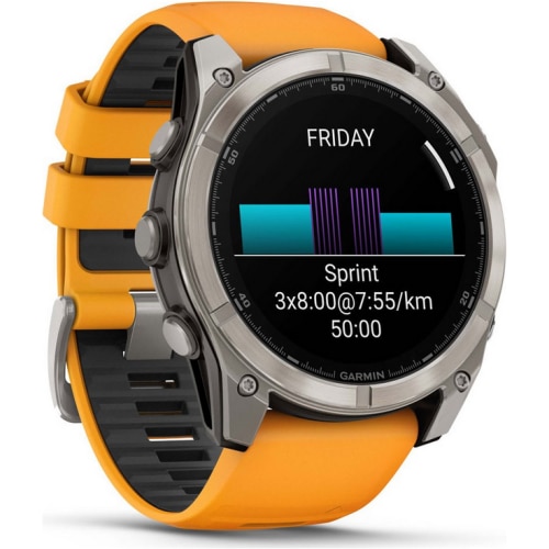 Smartwatch Garmin Fenix 8 Spark Orange Graphite - eMAG.ro