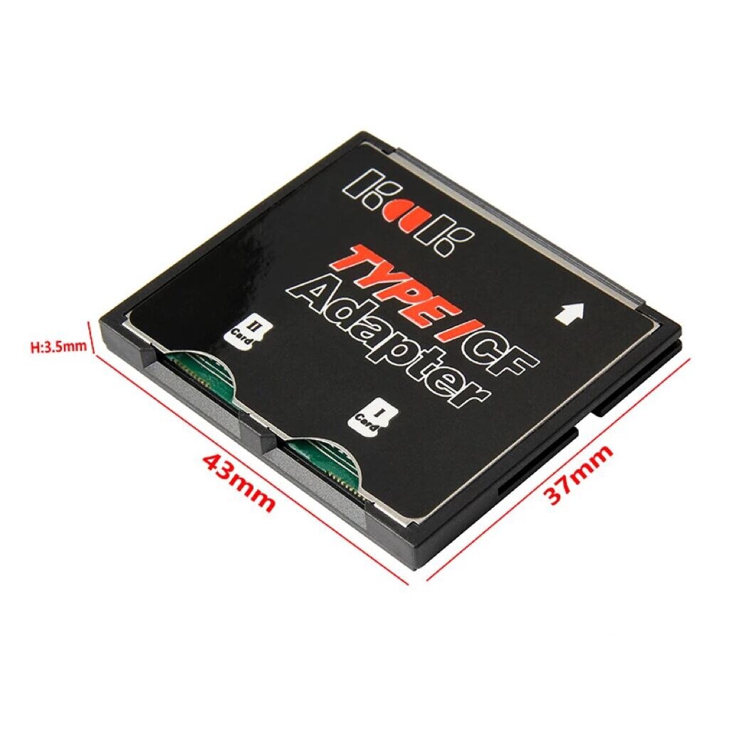 Compact Flash Adaptor Micro SD TF Adaptor pentru carduri, De mare viteza Dual Ports Micro SD ...