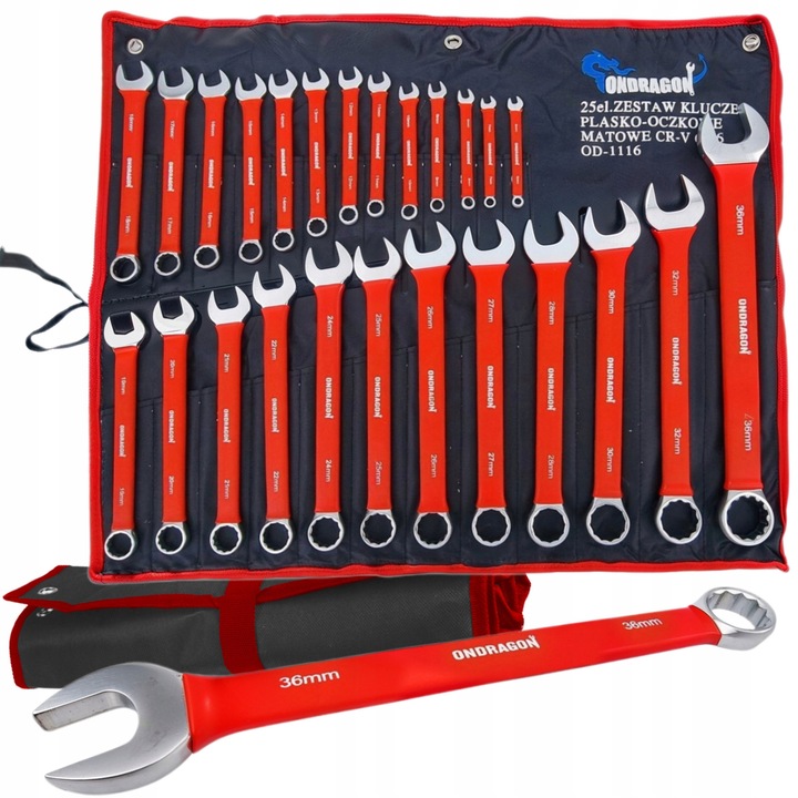 Set chei 25el, Ondragon, 6-36mm, cu guma