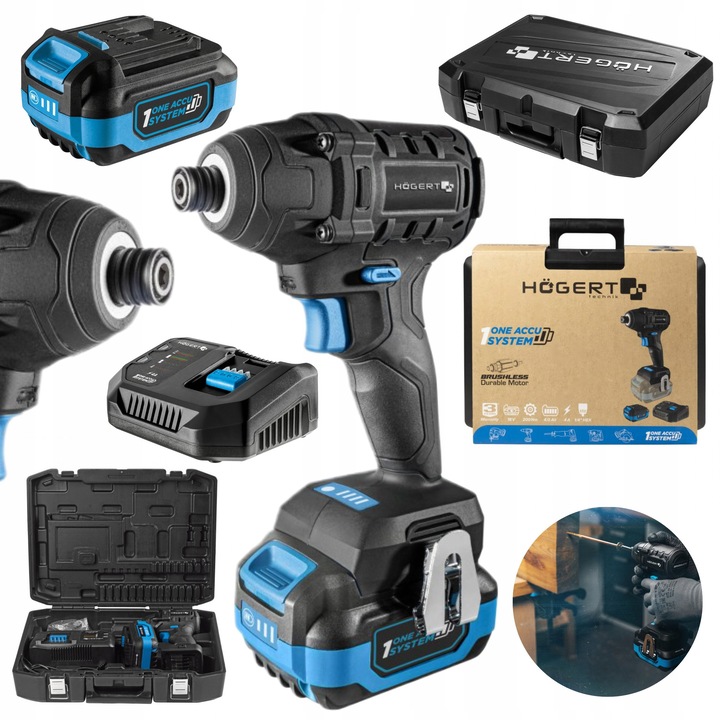 Set surubelnita cu impact 18V, 200Nm, 4Ah, 4A