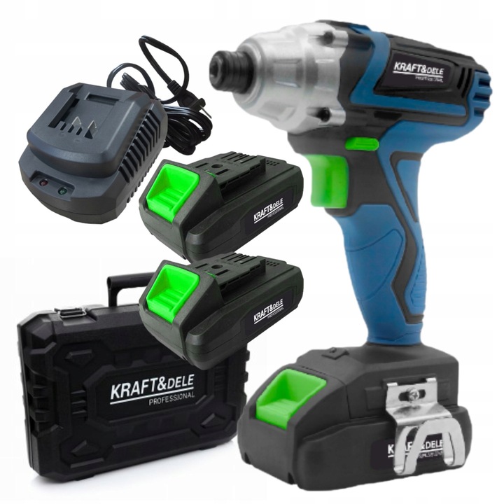 Pistol cheie masina insurubat desfacut cu impact acumulator 21V 380Nm 2x3000mAh (KD3406)