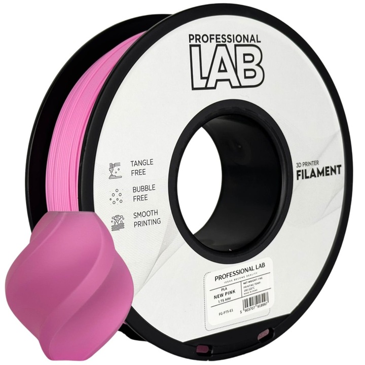 Filament Profesional LAB PLA Roz 1.75 mm 1 kg