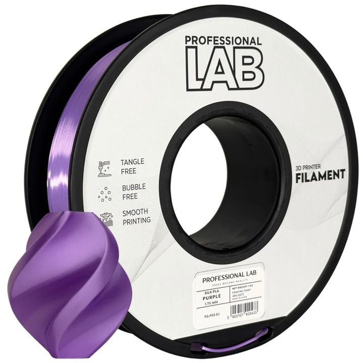Filament Profesional LAB Silk PLA Mov 1.75 mm 1 kg