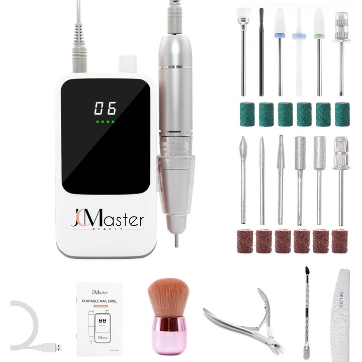 Pila de unghii electrica portabila 35.000 rpm pentru unghii cu gel, unghii acrilice