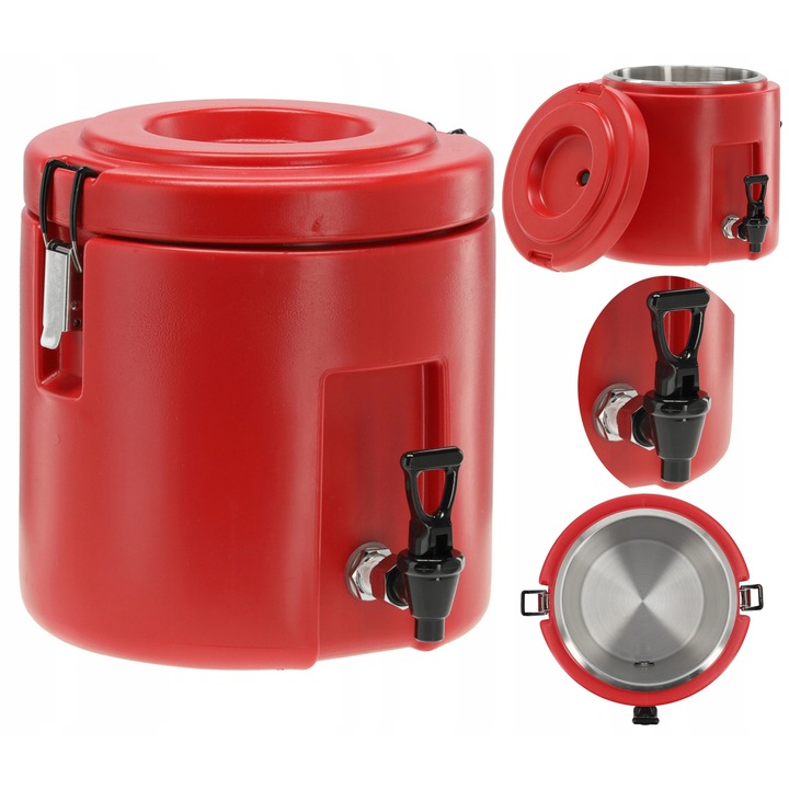 Termos transportowy 9L, Yato, izotermic, cu robinet, PE, inox, 285x305mm