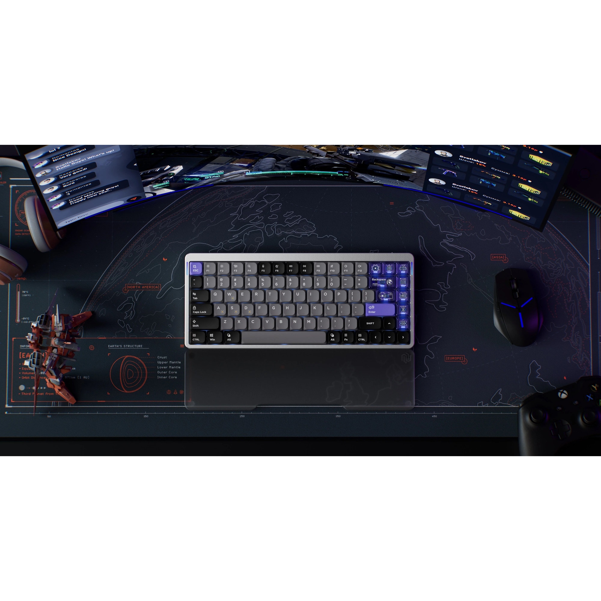 Tastatura Magnetica-Mecanica Gaming NuPhy Air75 HE Magnetic Switch