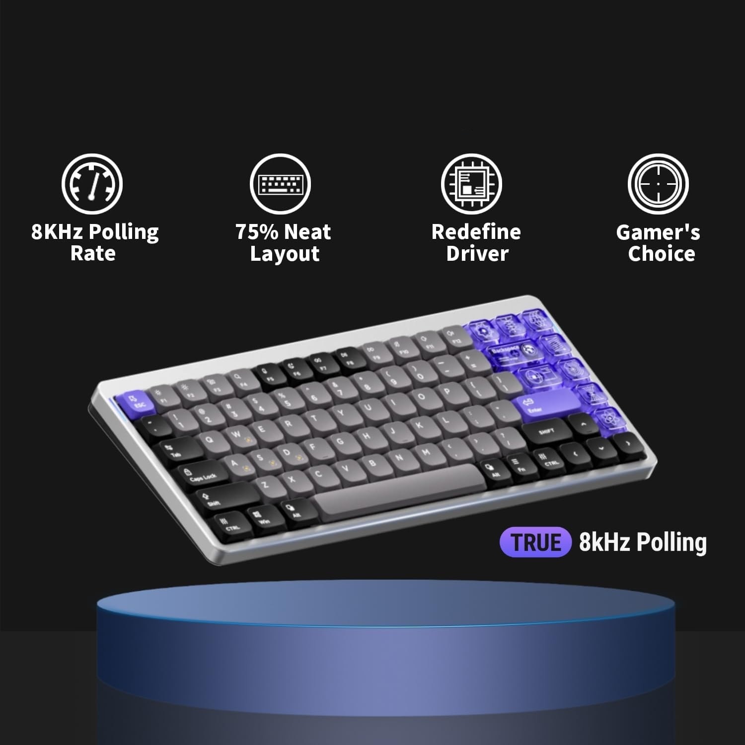 Tastatura Magnetica-Mecanica Gaming NuPhy Air75 HE Magnetic Switch