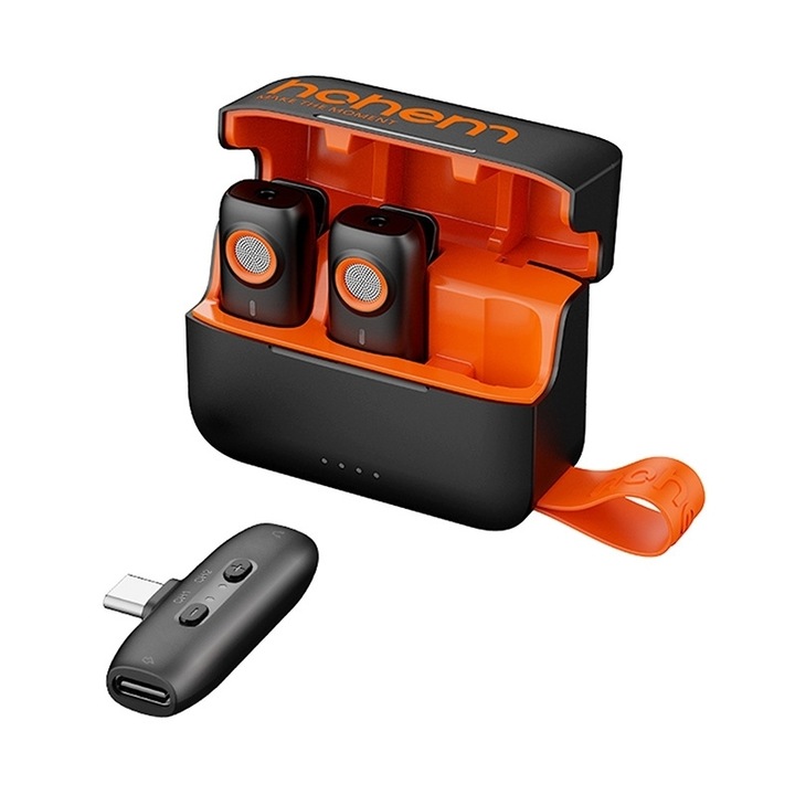 Microfon Hohem (2TX + 1RX + Carcasa de incarcare )Tip-C