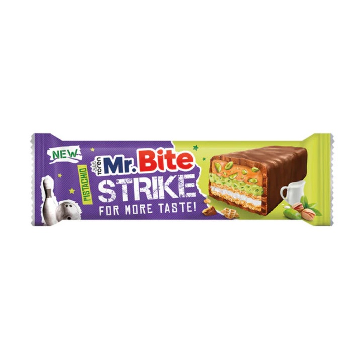 Mr.Bite Strike pisztáciás csokoládé szelet 40g