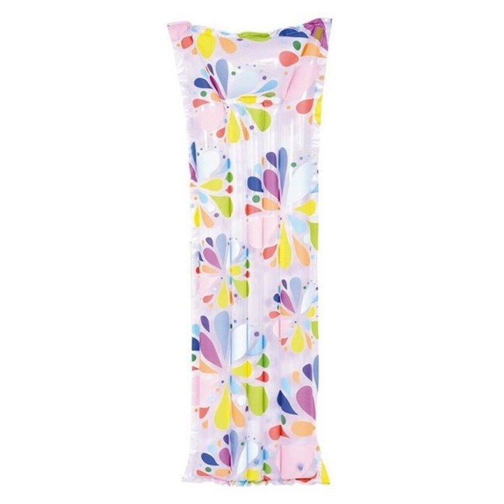 Saltea Gonflabila pentru Plaja cu Model Flori si Flamingo – 1.17x0.59x0.18 m – Relaxare si Distractie la Piscina si Mare