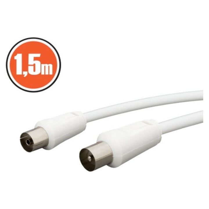 Cablu coaxial globiz, 1, 5 m, RF tata, 1 conector