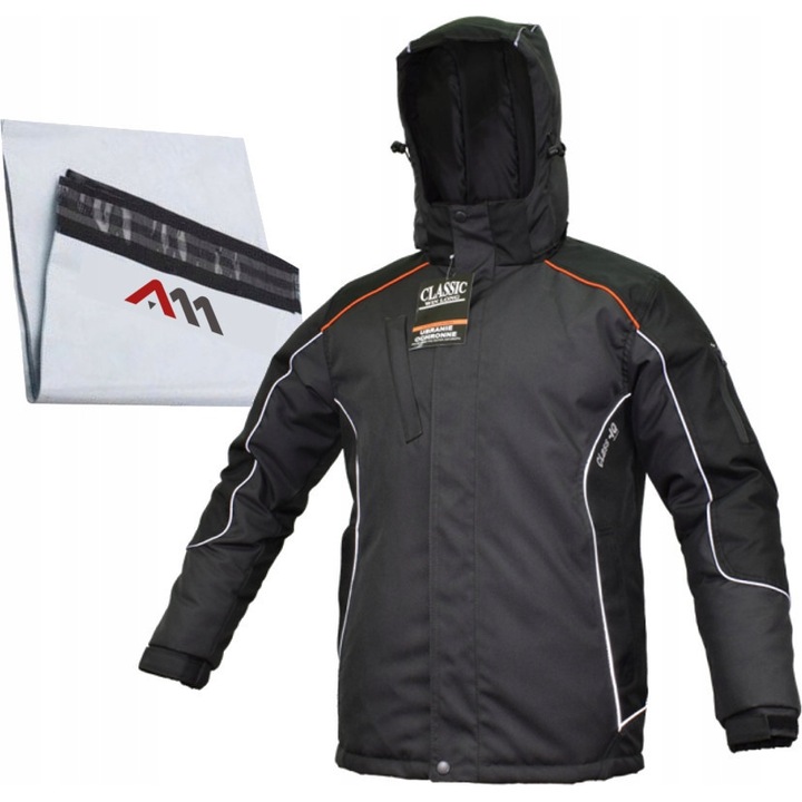 Jacheta de lucru calduroasa, ART.MAS, BHP Classic Win, poliester, impermeabila, negru, marimea XL