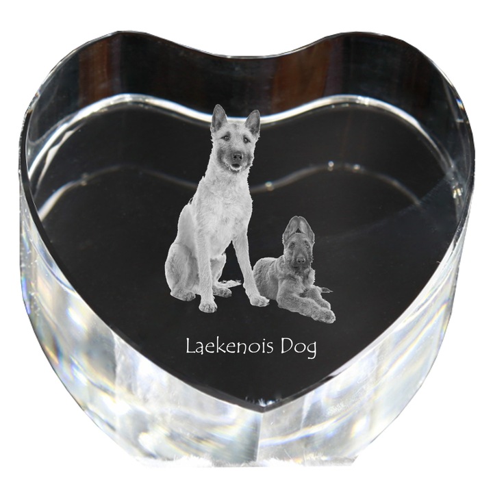 Kristály szív személyre szabott fényképpel, Art-Dog, 7,5x8x5cm, dekoratív