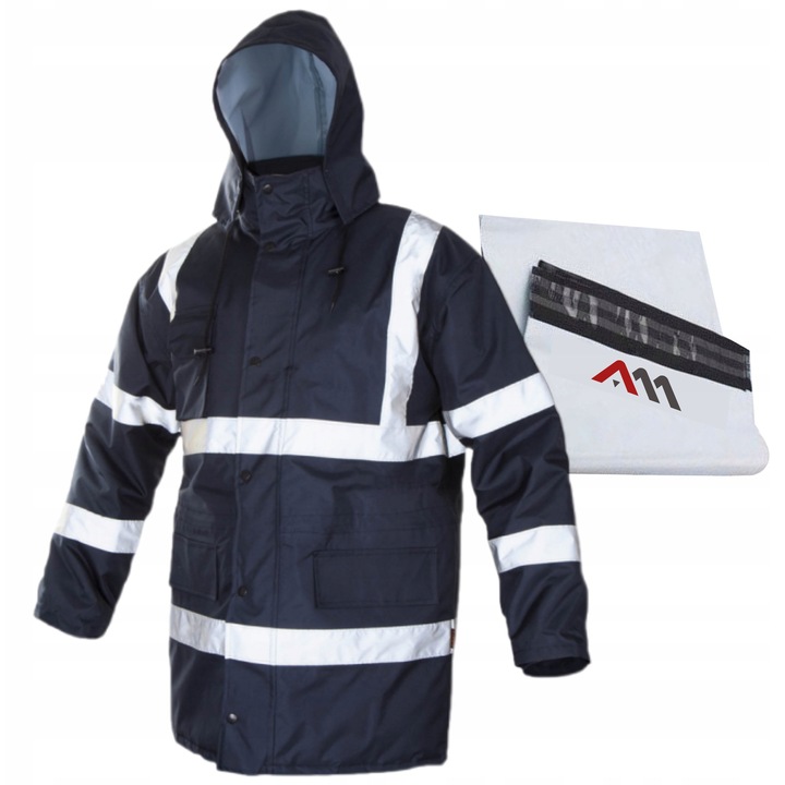 Jacheta de protectie, ART.MAS, impermeabila, captusita, Bleumarin, poliester, marimea XL